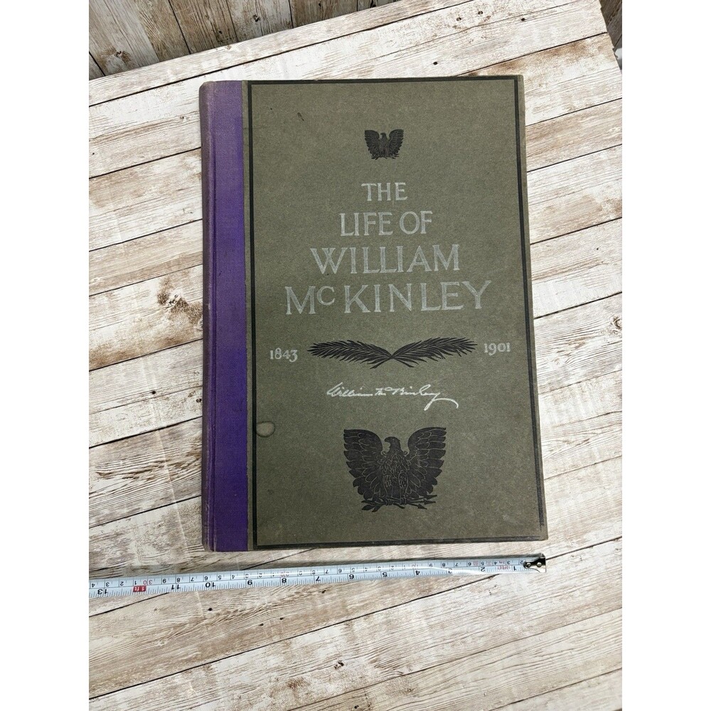 Vintage 1901 Memorial Biography of President William Mc
